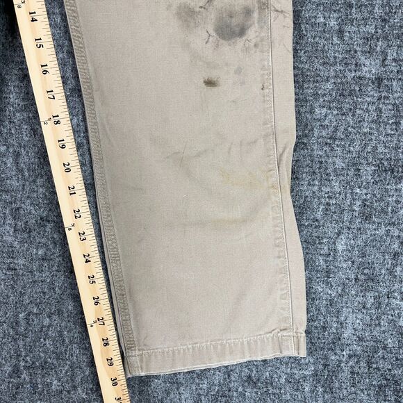Carhartt Pants Mens 33 30" Canvas Khaki Relaxed Fit‎ utility Skater Streetwear - Picture 5 of 6